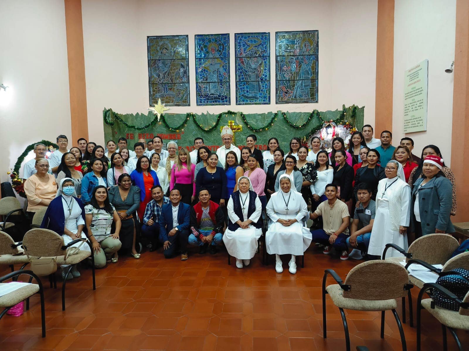 Personal del Vicariato Apostólico de Puyo celebró la Navidad